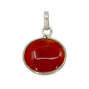 Sterling silver carnelian pendant - GM752